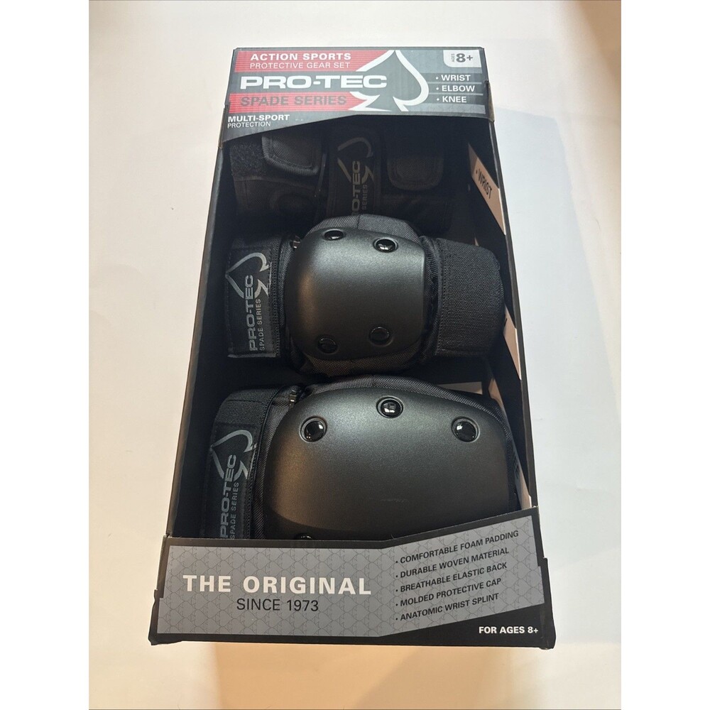 Pro-Tec Spade Series Protective Gear Set Wrist Elbow Knee Pads Ages 8 and Up